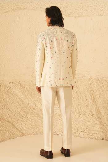Shreyansh Designs Maksim Hand Embroidered Bandhgala Set 