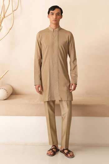 Shreyansh Designs Ivans Embroidered Cotton Silk Kurta Set 