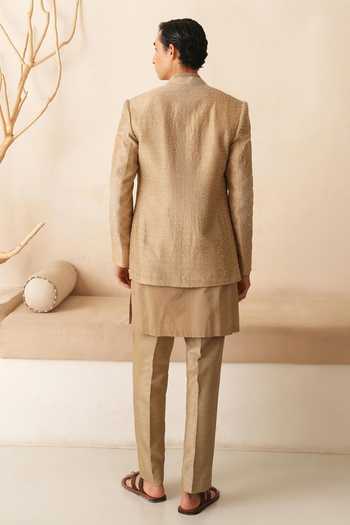 Shreyansh Designs Bead Work Bandhgala & Kurta Set 