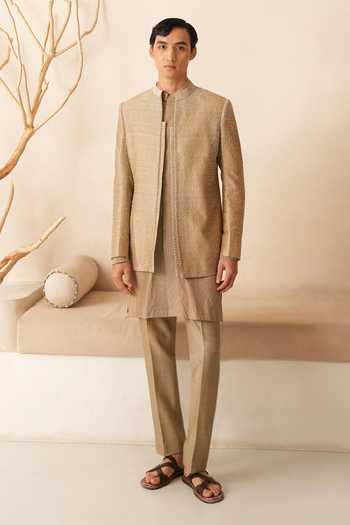 Shreyansh Designs Bead Work Bandhgala & Kurta Set 