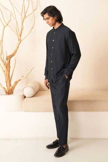 Shreyansh Designs Saimon Cotton Silk Shirt & Pant Set 