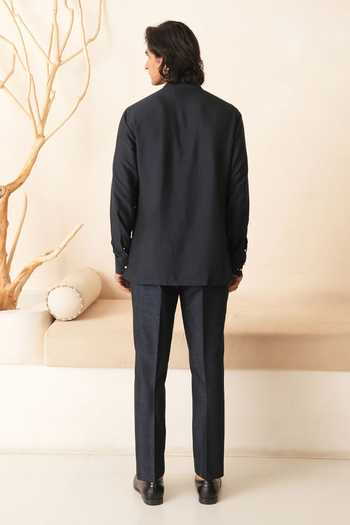 Shreyansh Designs Saimon Cotton Silk Shirt & Pant Set 