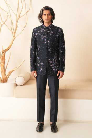 Shreyansh Designs Ruslan Embroidered Bandhgala Set 