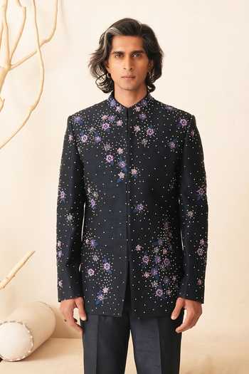 Shreyansh Designs Ruslan Embroidered Bandhgala Set 