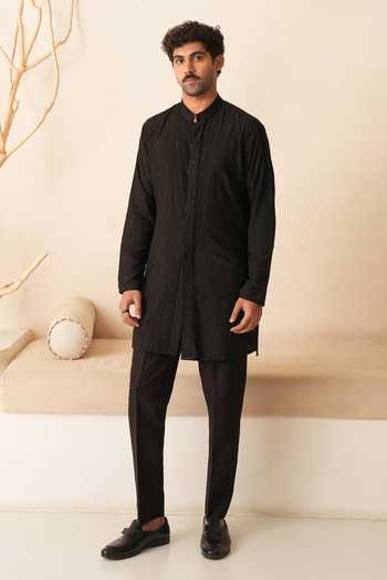 Shreyansh Designs Evander Glass Bead Embroidered Kurta Set 
