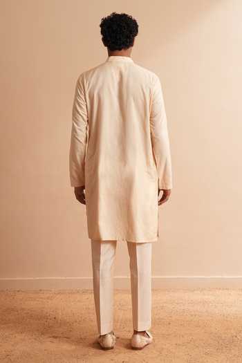 Shreyansh Designs Azoure Cotton Silk Plain Kurta Set 