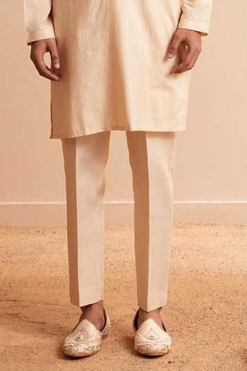 Shop Shreyansh Designs Rose Gold Silk, Cotton Azoure Plain Kurta Set Online at Aza Fashions Shop_Shreyansh Designs_Rose Gold Silk, Cotton Azoure Plain Kurta Set _Online_at_Aza_Fashions