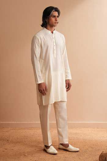 Shreyansh Designs Stanis Cotton Silk Kurta & Pant Set 