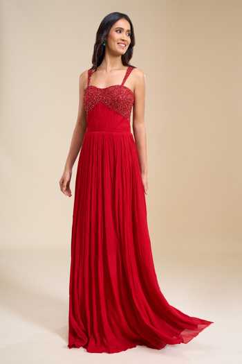 Naintara Bajaj Sequin Bodice Gown 