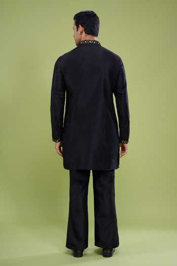 Arihant Rai Sinha Lace Plain Kurta & Pant Set 