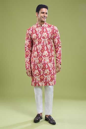 Buy Arihant Rai Sinha Multi Color Cotton Printed Kurta And Pant Set Buy_Arihant Rai Sinha_Multi Color Cotton Printed Kurta And Pant Set