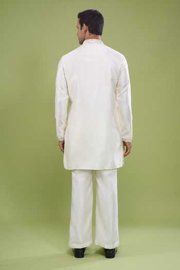 Arihant Rai Sinha Border Embroidered Kurta & Pant Set 