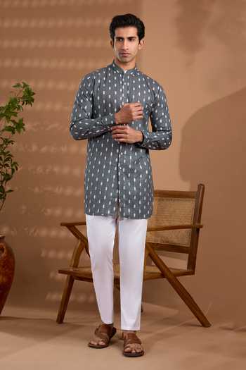 Spring Break Ikat Print Short Kurta 