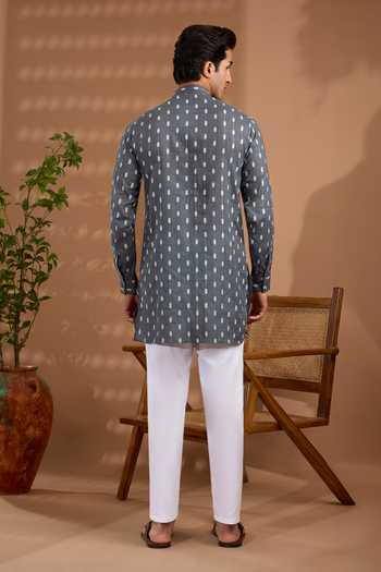 Spring Break Ikat Print Short Kurta 