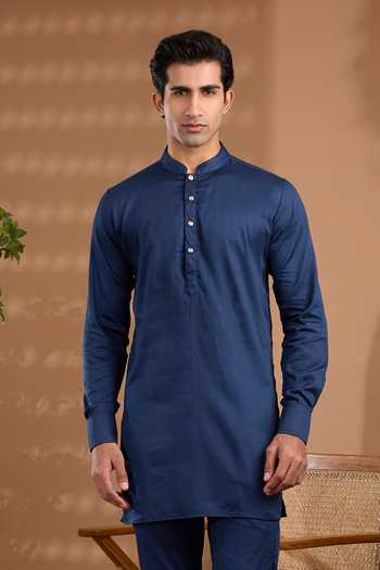 Buy Spring Break Blue Silk, Cotton Satin Jacquard Embroidered Nehru Jacket And Kurta Set Online at Aza Fashions Buy_Spring Break_Blue Silk, Cotton Satin Jacquard Embroidered Nehru Jacket And Kurta Set _Online_at_Aza_Fashions