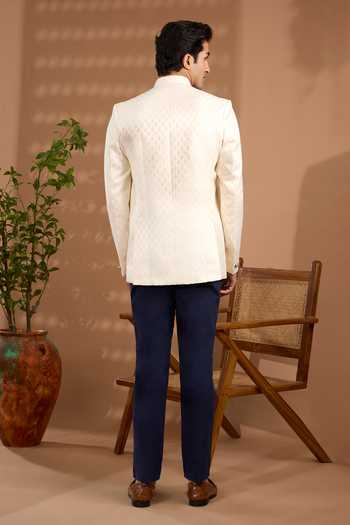 Spring Break Jacquard Woven Bandhgala 