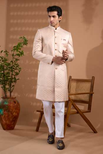 Spring Break Woven Sherwani & Pant Set 