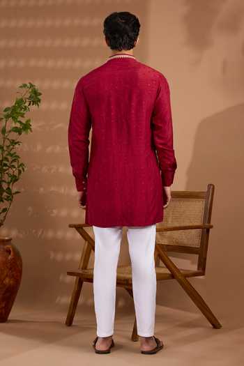 SPRING BREAK Embroidered Kurta & Pant Set 