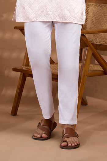 Spring Break Pink Silk, Cotton Embroidered Kurta And Pant Set Online at Aza Fashions Spring Break_Pink Silk, Cotton Embroidered Kurta And Pant Set _Online_at_Aza_Fashions