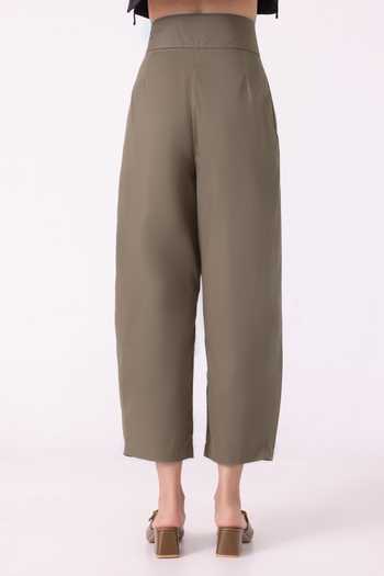 The Summer House Elinor Olive Barrel Pant 