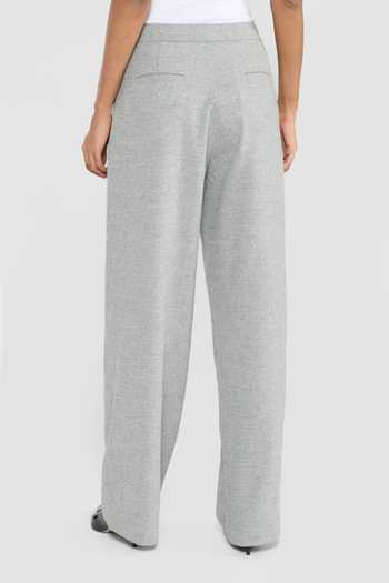 Shop Perona Grey Viscose, Polyester, Wool, Polyamide Raya Blend Pant at Aza Fashions Shop_Perona_Grey Viscose, Polyester, Wool, Polyamide Raya Blend Pant _at_Aza_Fashions