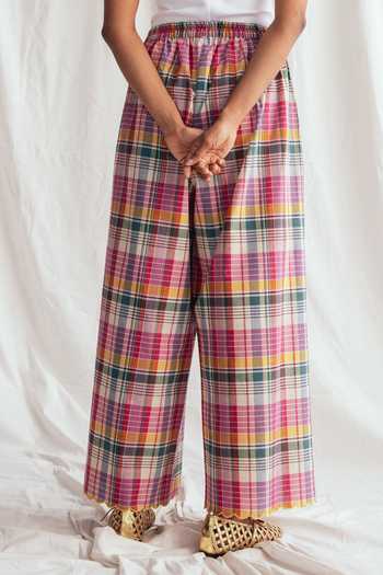 Jodi Sherbet Chanderi Trousers 