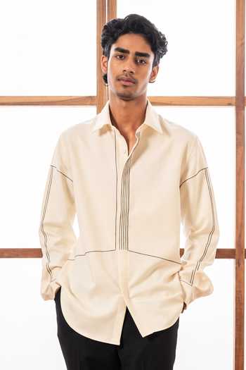 ROHIT DOSHI Anchor Thread Work Shirt 
