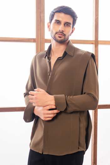 ROHIT DOSHI Edgewise Concealed Placket Shirt 