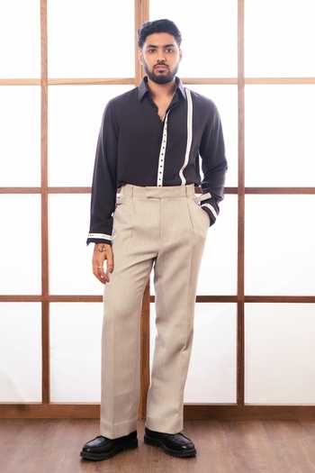 ROHIT DOSHI Rivedge Contrast Trim Shirt 