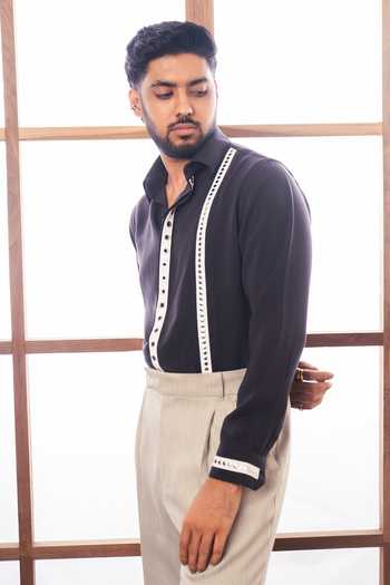 ROHIT DOSHI Rivedge Contrast Trim Shirt 