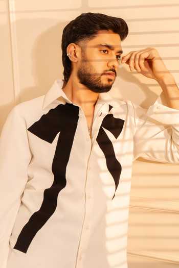 Rohit Doshi Open Bow Shirt 