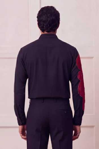 ROHIT DOSHI Wounder Color Block Pattern Shirt 