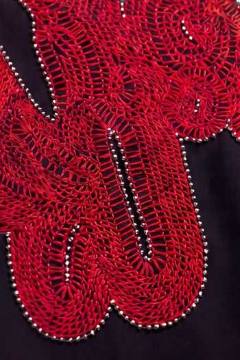 Buy_ROHIT DOSHI_Black Polyester Wounder Color Block Pattern Shirt _Online_at_Aza_Fashions
