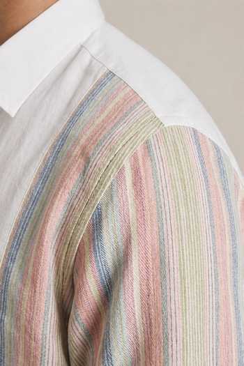 Buy_ROHIT DOSHI_White Polyester Almost Paulsmith Shirt _Online_at_Aza_Fashions