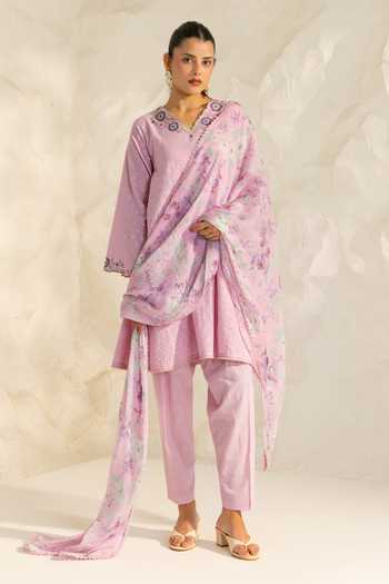 Dohr India Azra Aari Embroidered Kurta Set 