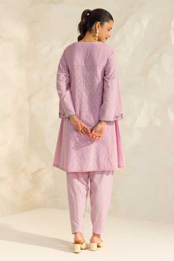 Dohr India Azra Aari Embroidered Kurta Set 