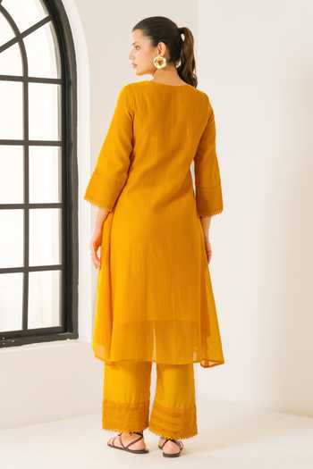 Dohr India Samira Cotton Silk Kurta Set 