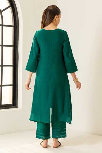 Dohr India Samira Cotton Silk Kurta Set 