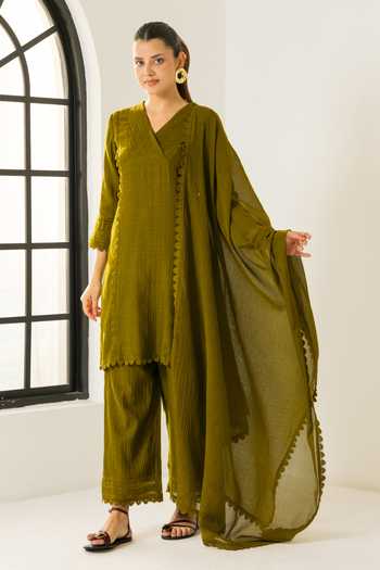 Dohr India Amara Cotton Silk Kurta Set 