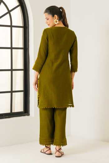 Dohr India Amara Cotton Silk Kurta Set 