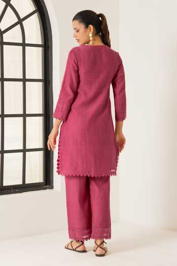 Dohr India Amara Cotton Silk Kurta Set 