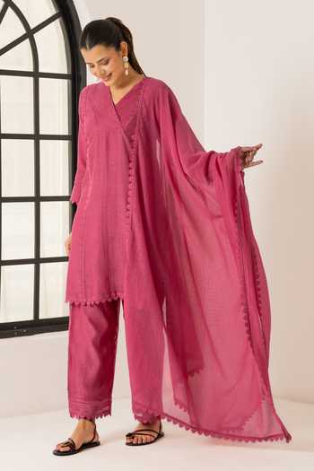 Dohr India Amara Cotton Silk Kurta Set 