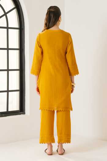 Dohr India Amara Cotton Silk Kurta Set 