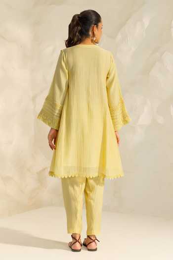 Dohr India Samara Cotton Silk Kurta Set 