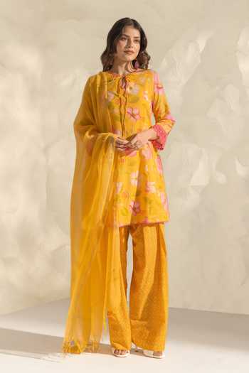 Dohr India Vanya Printed Kurta Pant Set 