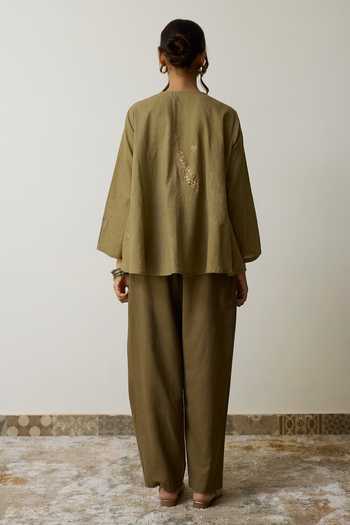 Rhua Tesa Handloom Cotton Top & Pant Set 