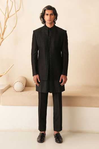 Shreyansh Designs Leonzio Beaded Bandhgala & Kurta Set 