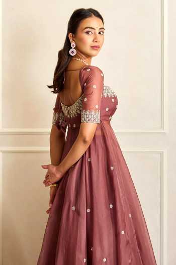 Shahmeen Husain Zardozi Embroidered Anarkali & Skirt Set 