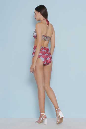 Limerick By Abirr N' Nanki Samar Printed Cut-Out Bikini Set 