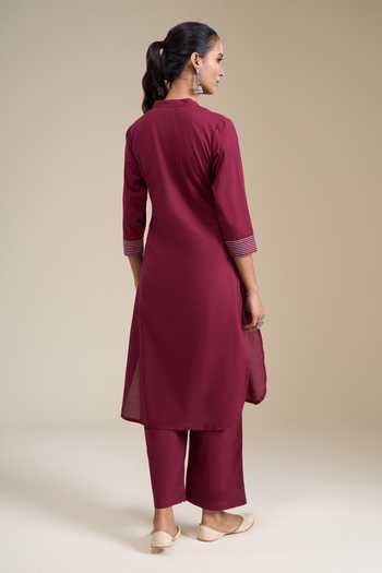 Khwaab By Sanjana Lakhani Straight Cotton Kurta Set 
